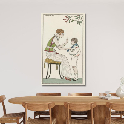 Camicetta Giapponese George Barbier gbb8 quadro stampato su tela