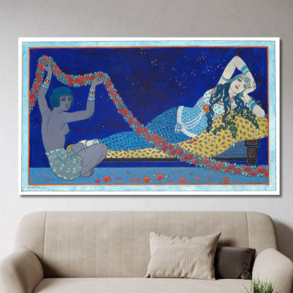 Cleopatra 2 George Barbier gbb10 quadro stampato su tela