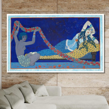 Cleopatra 2 George Barbier gbb10 quadro stampato su tela