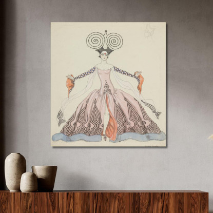 Disegno Di Costumi George Barbier gbb14 quadro stampato su tela