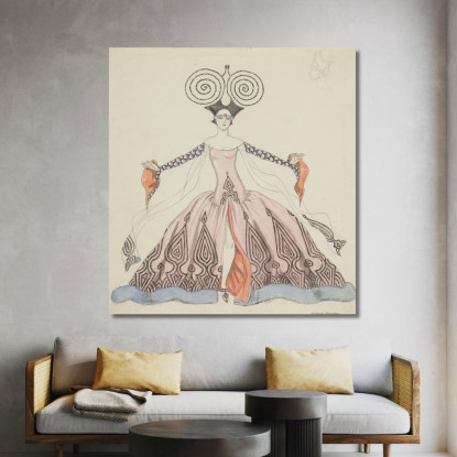 Disegno Di Costumi George Barbier gbb14 quadro stampato su tela