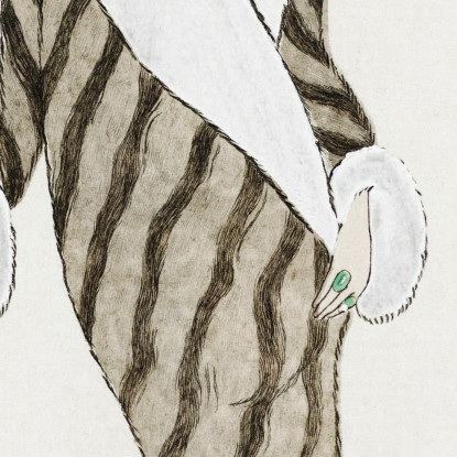 Cappotto Zibelin Per Costumi Parigini George Barbier gbb18 quadro stampato su tela