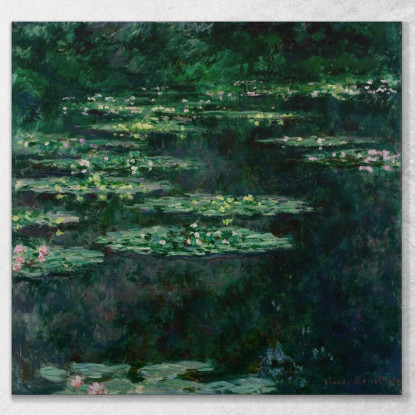 Ninfee Claude Monet mnt365 quadro stampato su tela
