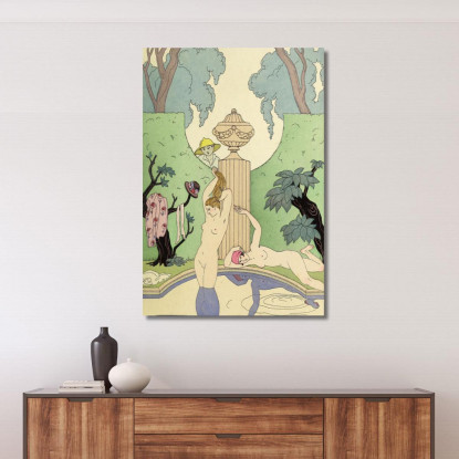 Falbalas E Fronzoli La Luxure George Barbier gbb48 quadro stampato su tela