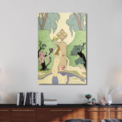 Falbalas E Fronzoli La Luxure George Barbier gbb48 quadro stampato su tela