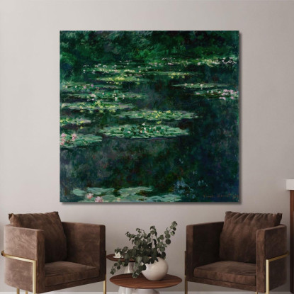 Ninfee Claude Monet mnt365 quadro stampato su tela