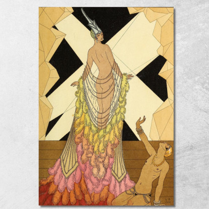 Falbalas E Fanfrluches L'Orgueil George Barbier gbb51 quadro stampato su tela
