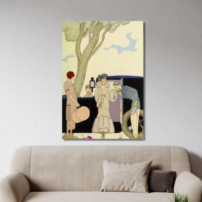 Falbalas E Fronzoli L'Ensie George Barbier gbb52 quadro stampato su tela