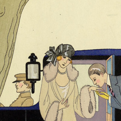 Falbalas E Fronzoli L'Ensie George Barbier gbb52 quadro stampato su tela