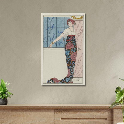 Abito Da Sera Ampio George Barbier gbb60 quadro stampato su tela