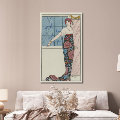 Abito Da Sera Ampio George Barbier gbb60 quadro stampato su tela