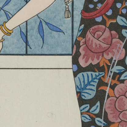 Abito Da Sera Ampio George Barbier gbb60 quadro stampato su tela