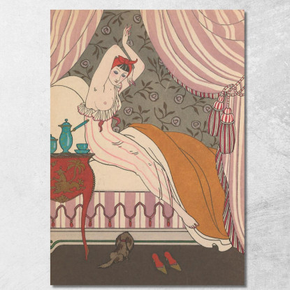 La Bella Mattinata George Barbier gbb74 quadro stampato su tela