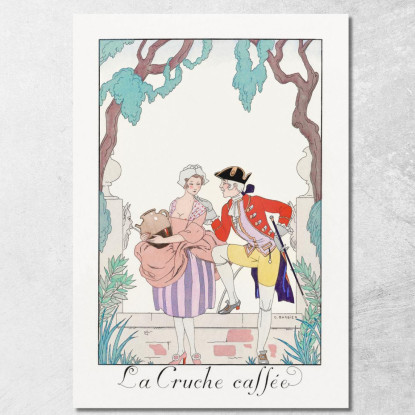 La Brocca Del Caffè George Barbier gbb76 quadro stampato su tela