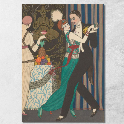 Danza George Barbier gbb77 quadro stampato su tela