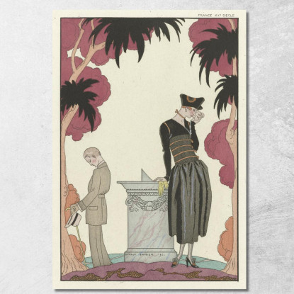 La Meridiana George Barbier gbb96 quadro stampato su tela