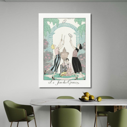 Il Gioco Delle Grazie George Barbier gbb106 quadro stampato su tela
