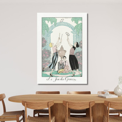 Il Gioco Delle Grazie George Barbier gbb106 quadro stampato su tela