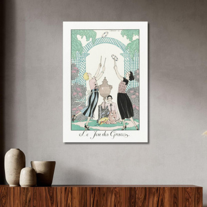 Il Gioco Delle Grazie George Barbier gbb106 quadro stampato su tela