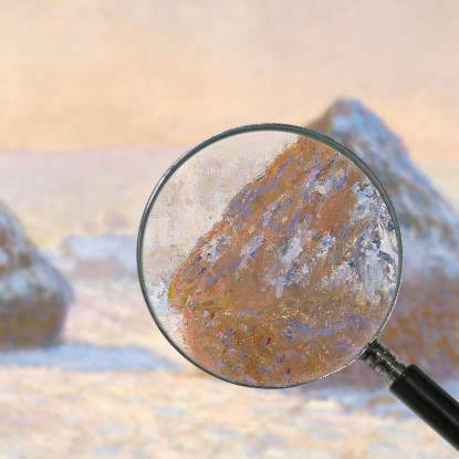 Mattina Effetto Neve Con Cocchi Di Grano Claude Monet mnt372 quadro stampato su tela