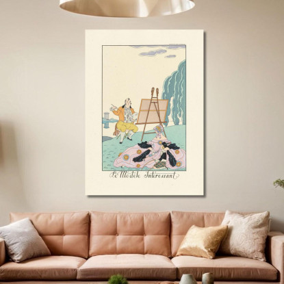 Il Modello Interessante George Barbier gbb112 quadro stampato su tela