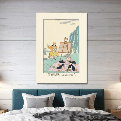 Il Modello Interessante George Barbier gbb112 quadro stampato su tela