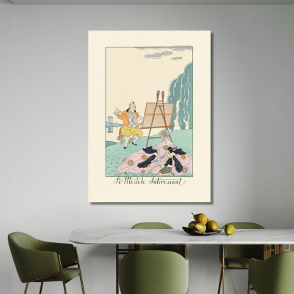 Il Modello Interessante George Barbier gbb112 quadro stampato su tela