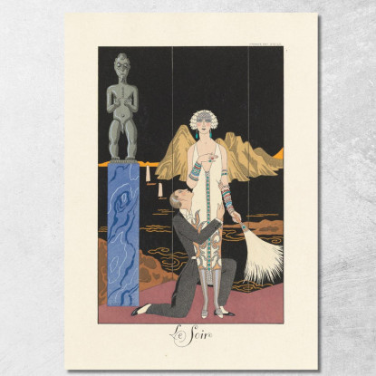 Serata Serale George Barbier gbb115 quadro stampato su tela