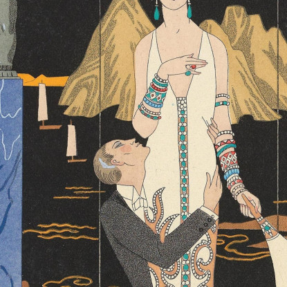 Serata Serale George Barbier gbb115 quadro stampato su tela
