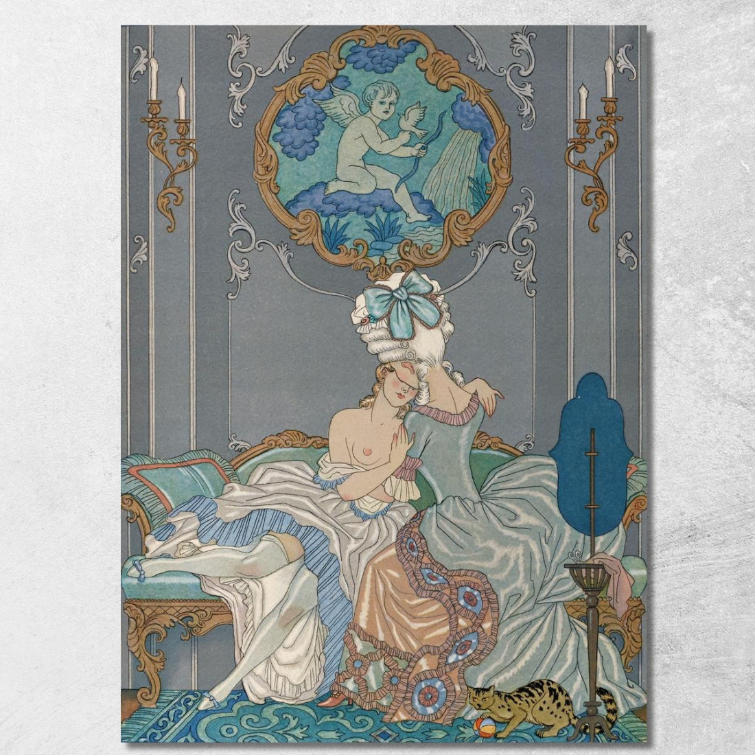 Relazioni Pericolose George Barbier gbb122 quadro stampato su tela