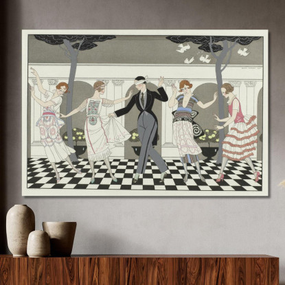 L'Amore È Cieco George Barbier gbb125 quadro stampato su tela