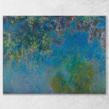 Glicine Claude Monet mnt375 quadro stampato su tela