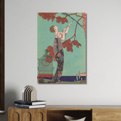 L'Uccello Volubile George Barbier gbb133 quadro stampato su tela