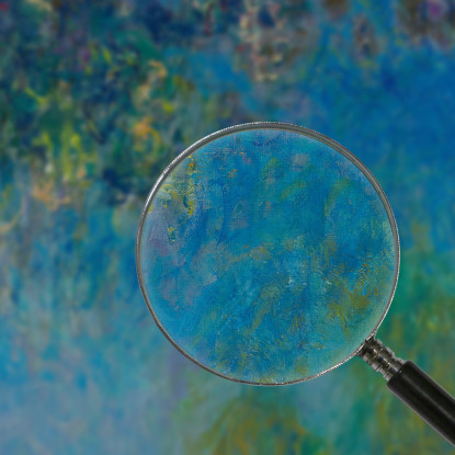 Glicine Claude Monet mnt375 quadro stampato su tela