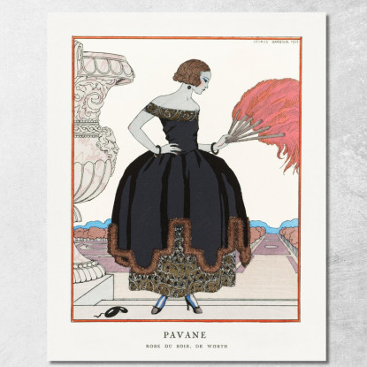 Pavane George Barbier gbb142 quadro stampato su tela