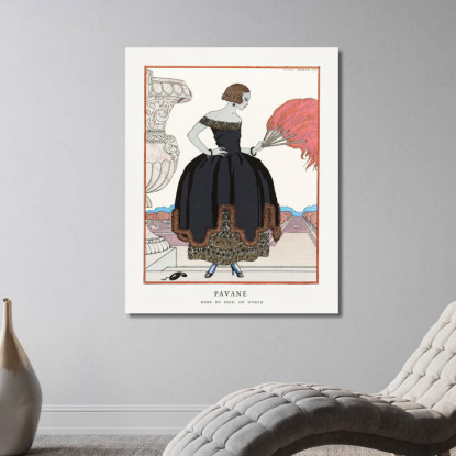 Pavane George Barbier gbb142 quadro stampato su tela