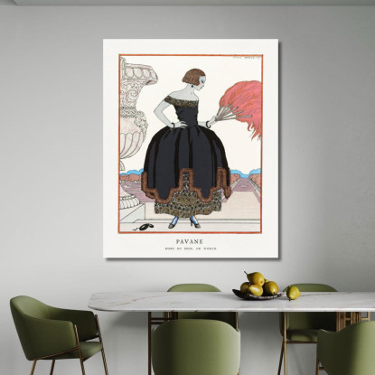Pavane George Barbier gbb142 quadro stampato su tela