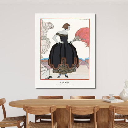 Pavane George Barbier gbb142 quadro stampato su tela