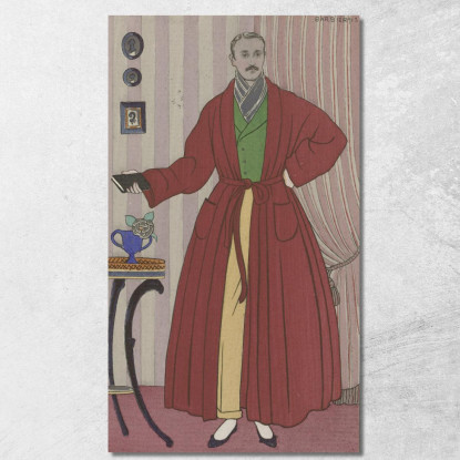 Vestaglia George Barbier gbb145 quadro stampato su tela