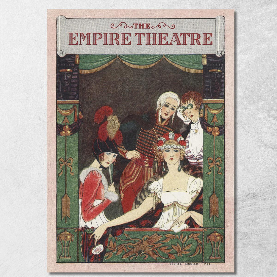 Il Teatro Impero George Barbier gbb157 quadro stampato su tela