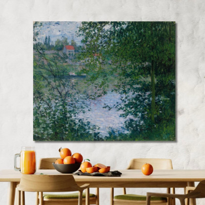 Tra Gli Alberi L'Isola Della Grande Jatte Claude Monet mnt378 quadro stampato su tela