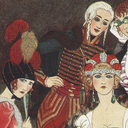 Il Teatro Impero George Barbier gbb157 quadro stampato su tela