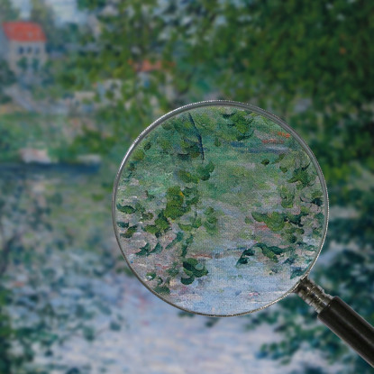 Tra Gli Alberi L'Isola Della Grande Jatte Claude Monet mnt378 quadro stampato su tela