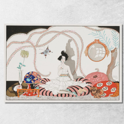 Minhuit George Barbier gbb161 quadro stampato su tela