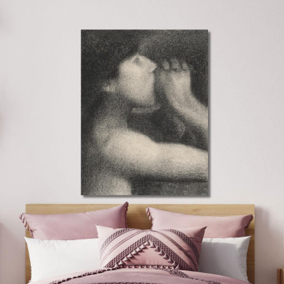 Eco Bagnanti Ad Asnières Georges Seurat gsr20 quadro stampato su tela