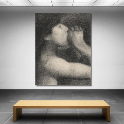 Eco Bagnanti Ad Asnières Georges Seurat gsr20 quadro stampato su tela