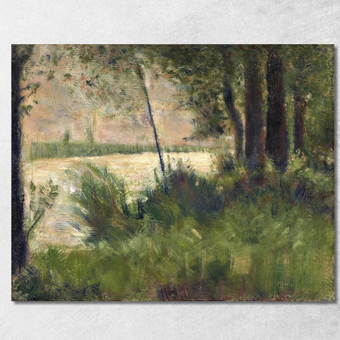 Riva Erbosa Georges Seurat gsr23 quadro stampato su tela