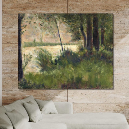 Riva Erbosa Georges Seurat gsr23 quadro stampato su tela