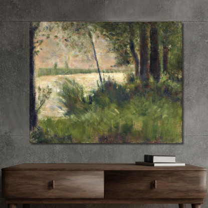 Riva Erbosa Georges Seurat gsr23 quadro stampato su tela