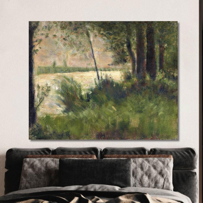 Riva Erbosa Georges Seurat gsr23 quadro stampato su tela